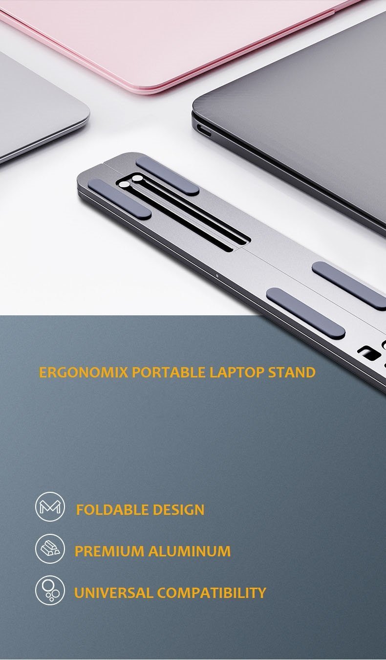 ErgonomiX™ Portable Laptop Stand - Ergo X Tech